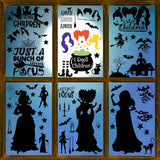 Halloween Window Clings for Kids' Room – 74-Piece Skeleton & Bat Set, Glue-Free Static Stickers Safe for Children's Windows