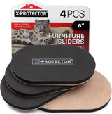 X-PROTECTOR Felt Furniture Sliders for Hardwood Floors – Senior-Safe Heavy Furniture Movers, Reduce Back Strain and Injury Risk at Home