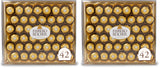 Ferrero Rocher Italian Heritage Chocolate Box – High-End Dessert Centerpiece for Holiday Gatherings, Whole Hazelnut Milk Chocolate