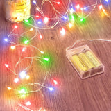 Luminoak Battery Operated Fairy Lights – Flameless LED String Lights Safe for Bedroom, Nursery Night Light, No Fire Risk