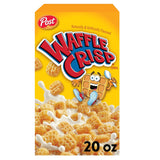 Waffle Crisp Breakfast Cereal – Easy Grab and Go Office Breakroom Snack, 20 Ounce
