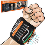 Magnetic Wristband for Holding Screws – Boost Workshop Efficiency for Mechanics and Carpenters, 10 Strong Magnets