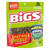 BIGS Spicy Dill Pickle Sunflower Seeds – Portable Snack for Camping, Fishing & Backyard Cookouts, 5.35 oz