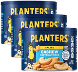 PLANTERS Lightly Salted Cashews – 50% Less Sodium Pantry Staple for After-Work Wind-Down and Self-Care