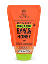 Nate's Organic Raw Honey – Family-Safe Sweetener for Kids' Breakfast Table, Clean-Label Sugar Swap