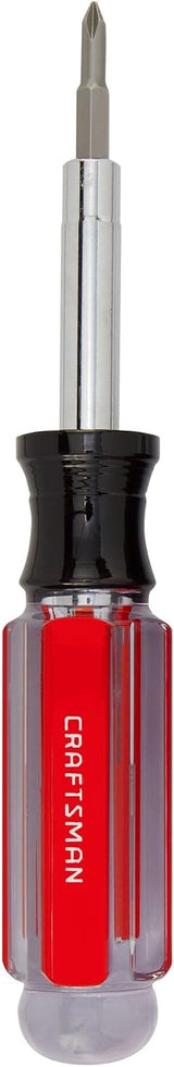 CRAFTSMAN 6-in-1 Screwdriver – Practical Birthday Gift for Dad, Multi-Bit Tool for Home Repairs