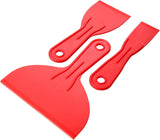 Putty Knife Set – 3-Piece Flexible Plastic Scraper Kit for Living Room Wall Touch-Ups and Bedroom Decor Refreshes