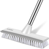 SetSail Floor Scrub Brush with 51-Inch Adjustable Handle – Long Reach Scrubber for Faster Bathroom and Kitchen Deep Cleaning