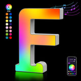 OJQ Light Up Letters LED Marquee – Personalized Birthday Gift for Her, Music Sync Room Decor