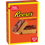 Betty Crocker REESE'S No-Bake Peanut Butter Bars – Kid-Friendly Weeknight Treat for Family Dinner Table, 15 Servings