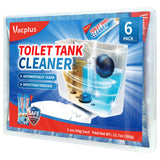 Vacplus Toilet Tank Cleaner - 6 Pack Automatic Descaler Tablets for a Pristine Guest Bathroom Look