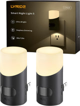 Lyridz LED Motion Night Light – Child-Safe Plug-in Nursery Light for Diaper Changes and Midnight Feedings, Dimmable 2 Pack