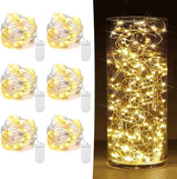 Lumoonos Fairy Lights – Cozy Bedroom Decor with 20 Warm White LEDs on Bendable Silver Wire