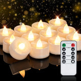 Homemory Flameless LED Tea Lights with Remote & Timer – Smoke-Free Candle Alternative for Safer Living Room and Bedroom Use