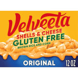 Velveeta Gluten Free Shells & Cheese, Gentle Pantry Staple for Gluten Sensitive Digestion, 12 oz Box