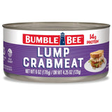 Bumble Bee Lump Crab Meat – Quick Office Lunch Protein, Pre-Cooked 6 oz Can for Busy Professionals