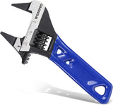 WORKPRO 4-Inch Stubby Adjustable Wrench – Productivity Booster for Tight Engine Bay and Under-Sink Plumbing Repairs