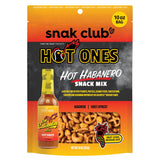 Snak Club x Hot Ones Hot Habanero Snack Mix – Desk Drawer Workday Snack to Power Through Long Reports, 10 oz Resealable Bag