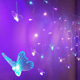 Pastel Butterfly Fairy Lights for Kids Bedroom – Safe Cool-to-Touch LED Wall and Ceiling Decor with Remote