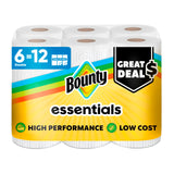 Bounty Essentials Select-A-Size Paper Towels – Fast Spill Response for Work-from-Home Desks, 6 Pack