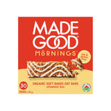 MadeGood Mornings Soft-Baked Oat Bars – Individually Wrapped Commute Snack for the Office Desk Drawer, 30 Bars