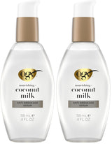 OGX Nourishing + Coconut Milk Anti-Breakage Serum, 4 Fl Oz – Daily Hair Repair Ritual for Curly, Textured, and Breakage-Prone Hair