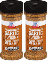 McCormick Garlic Onion and Sea Salt All Purpose Seasoning - Non GMO Shake On Blend for Health Focused Home Cooking