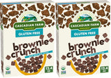 Cascadian Farm Brownie Crunch Cereal – Lunchbox Treat and After-School Snack for Kids, Organic Whole Grain Flakes
