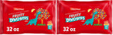 Malt-O-Meal Fruity Dyno Bites Cereal, Kid Friendly Dinosaur Shaped Breakfast Cereal for Family Mornings, 32 OZ Bag