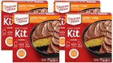 Duncan Hines Easy Cake Kit Golden Fudge Mix – Small Birthday Cake Kit for Kids' Party with 6-inch Pan Included