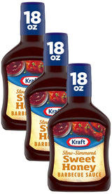 Kraft Hint of Honey Slow-Simmered Barbecue BBQ Sauce 18 oz – Housewarming Gift for Grilling Hosts and New Homeowners