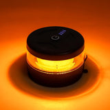 Magnetic Wireless Beacon Light, USB-C Rechargeable LED Strobe Lights for Trucks, High-Visibility Emergency Safety Warning for Postal and Delivery Vehicles