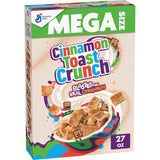 Cinnamon Toast Crunch Whole Grain Cinnamon Cereal, 27 oz Family Size for After-School Snacking