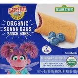Earth's Best Organic Sesame Street Snack Bars – Wholesome Blueberry Toddler Treat for Mindful Snack Time, 7 Bars