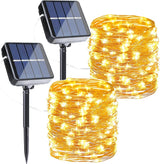 Joomer Solar Fairy Lights – Cozy Bedroom Decor with Warm White Glow and 8 Color Modes