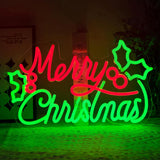 BriteLit Merry Christmas Neon Sign – Dimmable LED Wall Light, Birthday and Holiday Gift for Her Home Bar and Bedroom Decor