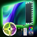 Ailitty AuroraStrip – Bedroom LED Accent Lighting, 16M Color Ambient Glow for Cozy Home Aesthetic