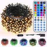 BrizLabs RGB String Lights – Cozy Bedroom Decor with 40+ Colors and Dimmable Warm Glow