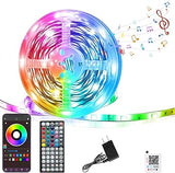 Luminoxa Aura LED Strip Lights 100ft – Light Alarm Clock and Sleep Timer for Gentle Morning Wake Up and Nightly Wind Down