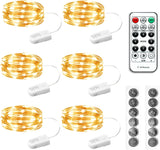HXWEIYE 6 Pack Fairy Lights – Thoughtful Housewarming Gift for Her with Timer and Remote