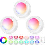 LED Puck Lights with Remote Control – Safe Color-Changing Night Light for Kids Bedroom, Nursery, and Playroom