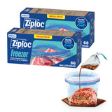 Ziploc Freezer Bags Gallon Size – Reusable Resealable Storage to Reduce Single-Use Waste