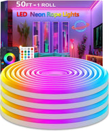 Outdoor Patio Neon Strip Lights – IP67 Waterproof RGB LED Rope for Deck and Garden