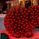 LumEver LED Christmas Net Lights for Bushes 6x6ft Connectable Waterproof Outdoor Hedges and Yard