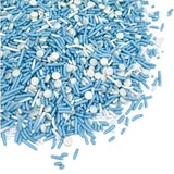 Manvscakes Blue Snowflake Sprinkles – Themed Dessert Table Topping for Christmas Cookie Buffets