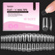 1-8-Medium Square Coffin 320pcs (Flat-X Nail Tips)