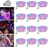 Brightever 12 Pack Valentine's Day Fairy Lights – Romantic Gift Set for Her, 7ft Battery Operated Twinkle Lights for Bedroom and Dinner Table