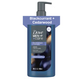 DOVE MEN Blackcurrant + Cedarwood Body Wash – Premium Birthday Gift for Husband and Dad, 26oz