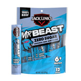 Jack Link's x MrBeast Zero Sugar Mini Beef Sticks – Care Package Snack Box Gift for College Students, 12 Count
