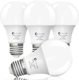 LUXRITE A19 LED Bulb 5000K Daylight – Bright Task Lighting for Home Office and Study, 9W 800 Lumens E26 Base, 4-Pack